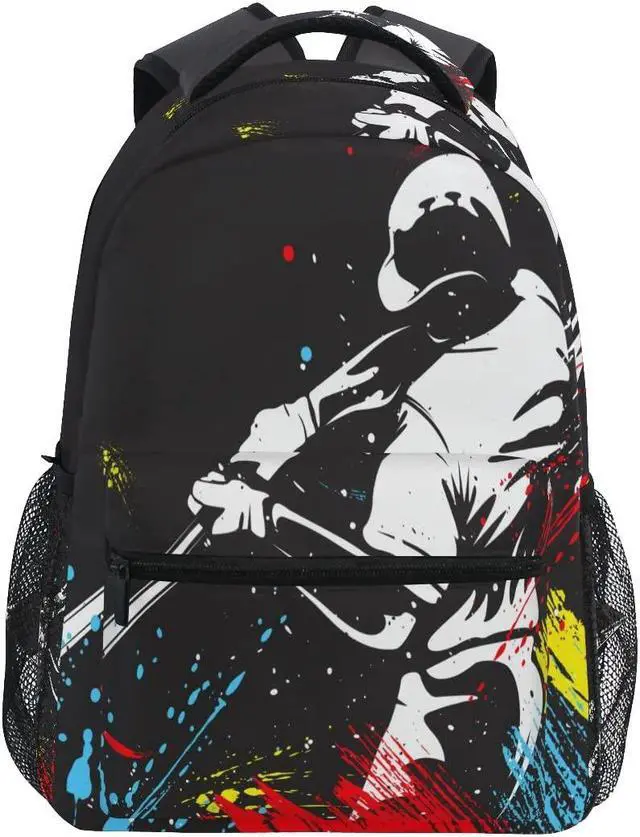 Main image of xigua Baseball School Backpack Bookbags for Students Girls Boys Women Men,Laptop Shoulder Bag Daypack for Travel Hiking Camping Sports,16 Inch