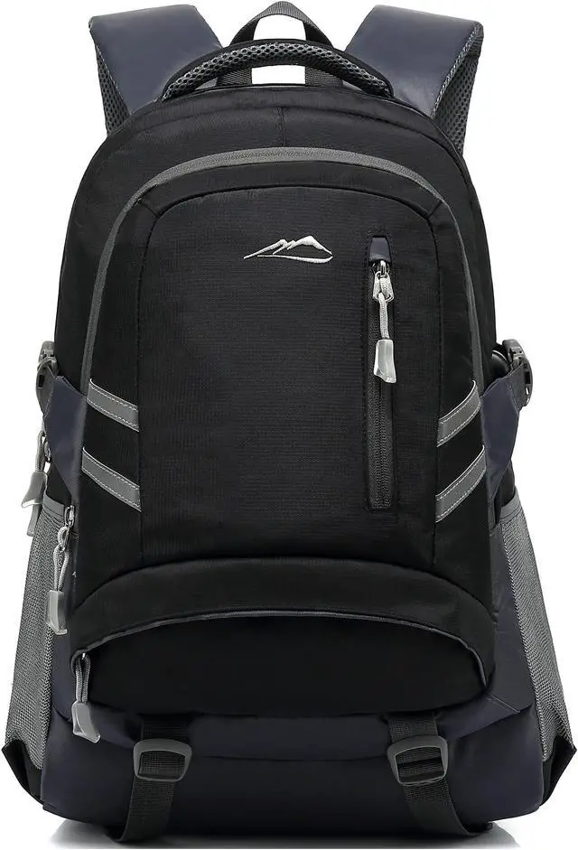 Main image of ProEtrade Backpack Bookbag for College Laptop Travel, Fit Laptop Up to 15.6 inch Multi Compartment with USB Charging Port Anti theft, Gift for Men Women (Black)