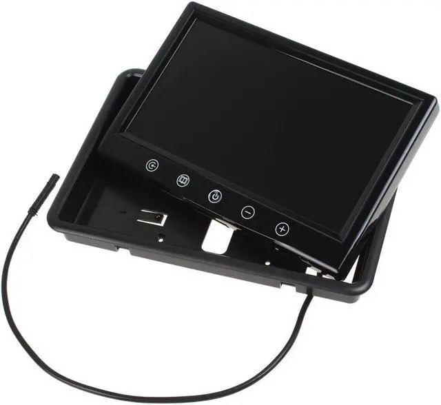 Alt view image 5 of 5 - SallyBest® 9 Inch 16:9 HD Pillow TFT LCD Color Screen Car Rearview Monitor Support 2 Video Output Widescreen Car Rear View Headrest DVD VCR Monitor with Touch Button & Remote Control