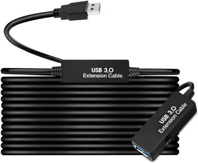 Main image of S.H.Y SPRUCES 50FT USB 3.0 Active Extension Cable, USB Extension Cord A/M to A/F (15M) for USB HUB,Webcam,Xbox,Oculus Quest 2/3 VR,PS4,Printer,External Hard Disk