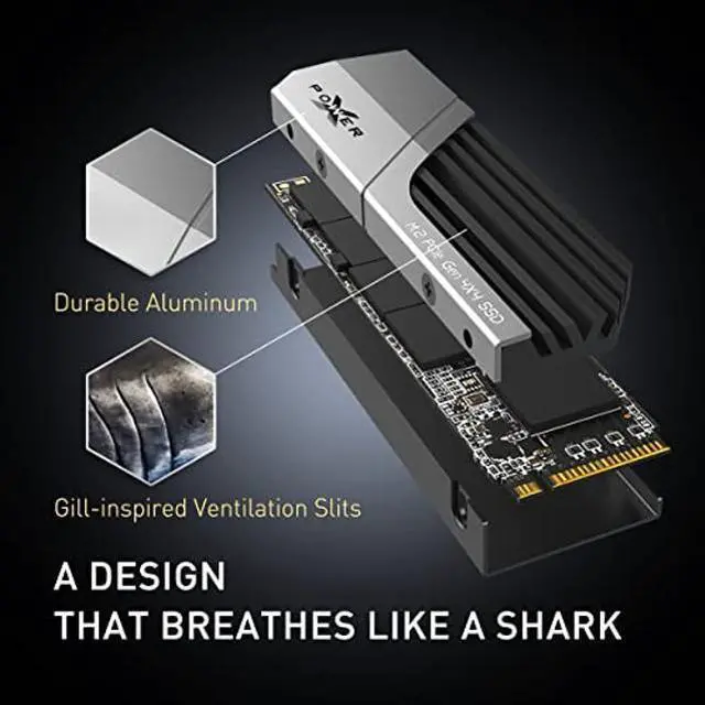 Alt view image 4 of 5 - Silicon Power 2TB XS70 Nvme PCIe Gen4 M.2 2280 SSD R/W Up to 7,300/6,800 MB/s, DRAM Cache, with Built-in PS5 Heatsink, Compatible with Playstation 5 (SP02KGBP44XS7005)
