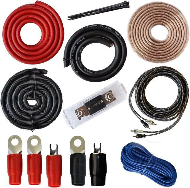 Main image of SoundBox PCK0, 0 Gauge Amp Kit Complete Amplifier Install Wiring Cables - 7500W