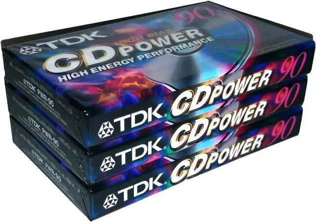 Main image of TDK 3 Pack High Bias IEC II Blank Audio Cassettes