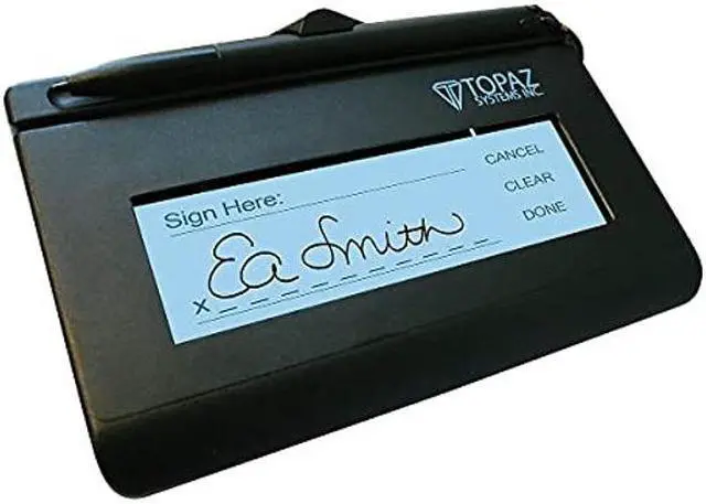 Main image of Topaz SignatureGem T-LBK462-HSB-R 1X5 Backlit LCD Signature Capture Pad USB Connection