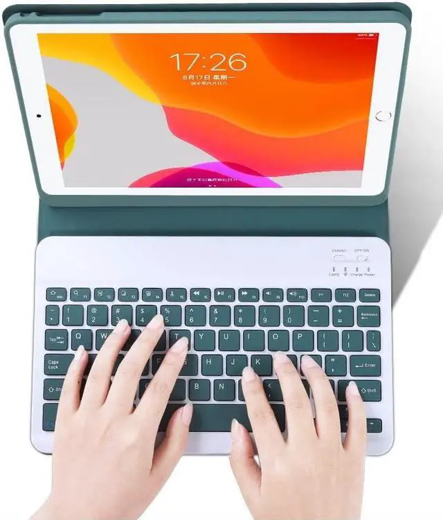 Alt view image 2 of 5 - GOOVEN Keyboard case for Fire HD 10 /Fire HD 10 Plus (11th Generation 2021 Released) Magnetic Detachable Bluetooth Wireless Keyboard Cover Ultra-Thin Slim Smart Color keycap (Black)