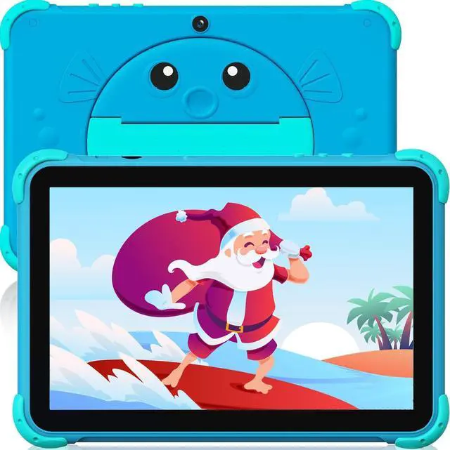 Main image of YINOCHE Kids Tablet 10 inch Tablet for Kids 5G WiFi Toddler Tablets with Case Parental Control Dual Camera 32GB Kids Tablets Educational App Preloaded Support YouTube Neflix (Blue)
