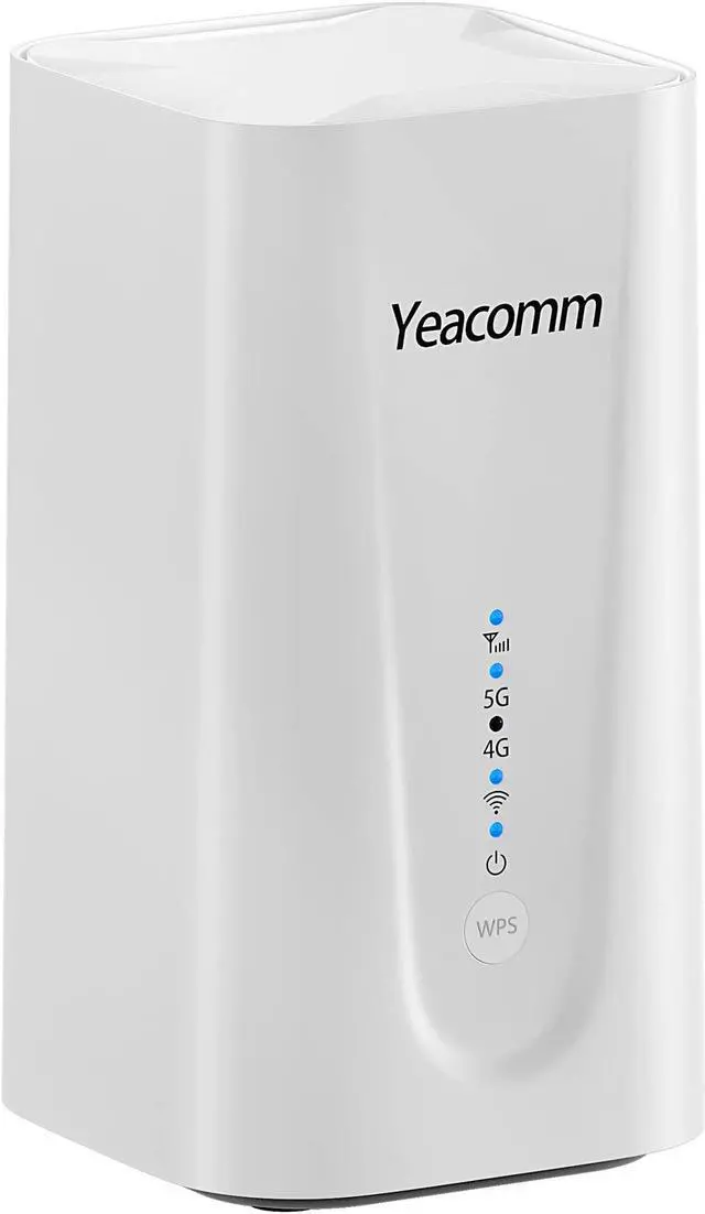 Main image of Yeacomm 5G Router AX3600 WiFi-6 Modem with Sim Card Slot,NR NSA/SA 5G Cellular Router Up to 4.67Gbps,Wireless 5G CPE & LTE Cat20 Gateway,Voice Volte RJ11,Band Lock,VPN,4 x 4 MIMO