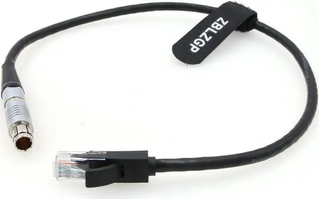 Alt view image 2 of 5 - ZBLZGP Fisher 8-pin Male to Ethernet RJ45 PC Data Transfer Ultrahigh-Speed Cable for Phantom VEO S 4K Camera (1M)