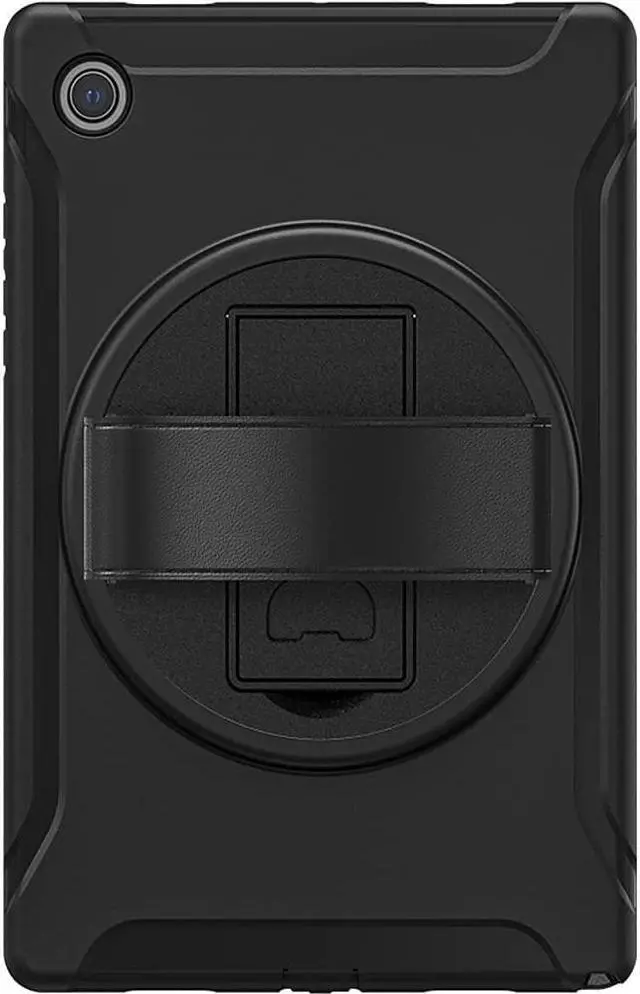 Alt view image 2 of 5 - SaharaCase Protection Hand Strap Series Case for Samsung Galaxy Tab A8 10.5 Inch (2021) [Shockproof Bumper] Rugged Protection Antislip Integrated Kickstand - Black