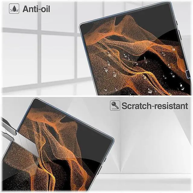 Alt view image 4 of 5 - SaharaCase - ZeroDamage Ultra Strong Tempered Glass Screen Protector for Samsung Galaxy Tab S8 Ultra (14.6 Inch) - Ultra Strong Anti Scratch/Fingerprint Bubble Free 9H Hardness - Clear