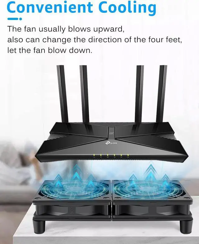 Alt view image 5 of 5 - GDSTIME Dual 120mm 5V USB Fans, 102CFM Big Airflow Fan Cooling for Router TV Box Micro Computer and Other Electronics