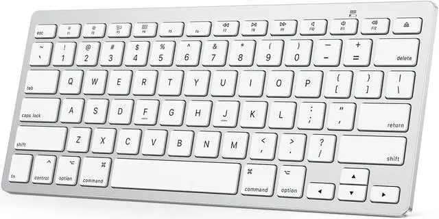 Main image of OMOTON Bluetooth Keyboard for Mac, Compact Wireless Keyboard Compatible with MacBook Pro/Air, iMac, iMac Pro, Mac Mini, Mac Pro Laptop and PC (Silver)