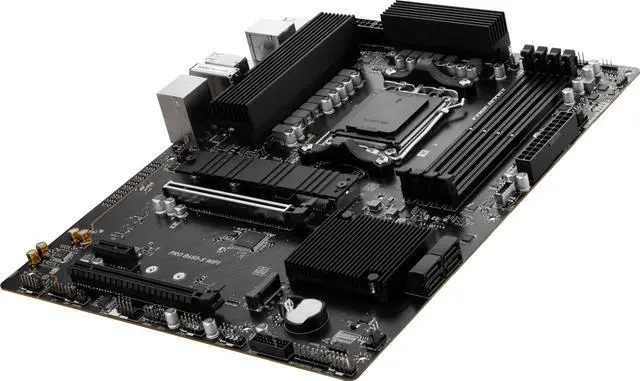 Alt view image 5 of 5 - MSI PRO B650-S WiFi ProSeries Motherboard (AMD Ryzen 9000/8000/7000 Series Processors, AM5, DDR5, PCIe 4.0, M.2 Slots, SATA 6Gb/s, USB 3.2 Gen 2, HDMI/DP, Wi-Fi 6E, Bluetooth 5.3, 2.5Gbps LAN, ATX)