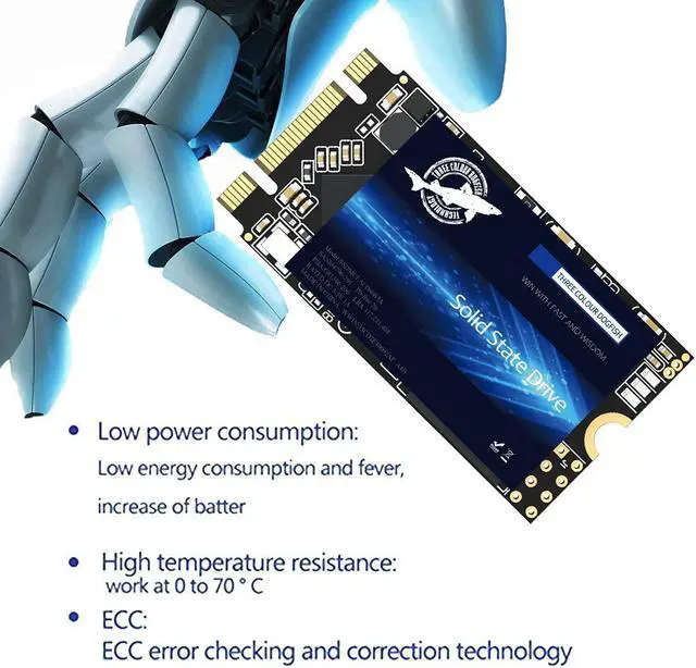 Alt view image 3 of 5 - SSD SATA M.2 2242 250GB Dogfish Ngff Internal Solid State Drive High Performance Hard Drive for Desktop Laptop SATA III 6Gb/s Includes SSD 60GB 120GB 240GB 250GB 480GB 500GB 1TB (250GB, M.2-2242)
