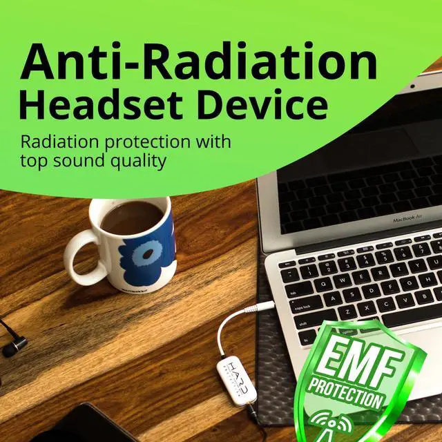 Alt view image 2 of 5 - Shield Your Body Headset Anti Radiation Device, EMF Blocker Wire Headphone Accessory, Functional Air Tube Alternative with Improved Audio Quality, Compatible with 5G Devices and 3.5mm Headphones