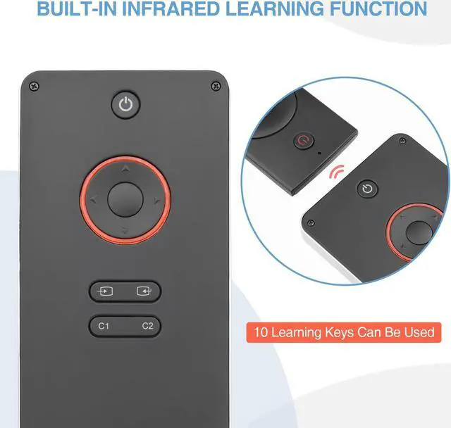 Alt view image 5 of 5 - Rii K06 Mini Bluetooth Keyboard,Backlit 2.4GHz Wireless Keyboard with IR Learning, Portable with Touchpad,Compatible with Amazon Fire Stick/VR Glasses/PS4/PS5/HTPC/IPTV (2.4G and Bluetooth)