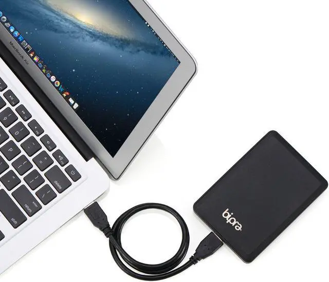 Alt view image 2 of 5 - BIPRA S3 2.5 inch USB 3.0 FAT32 Portable External Hard Drive - Black (500GB)