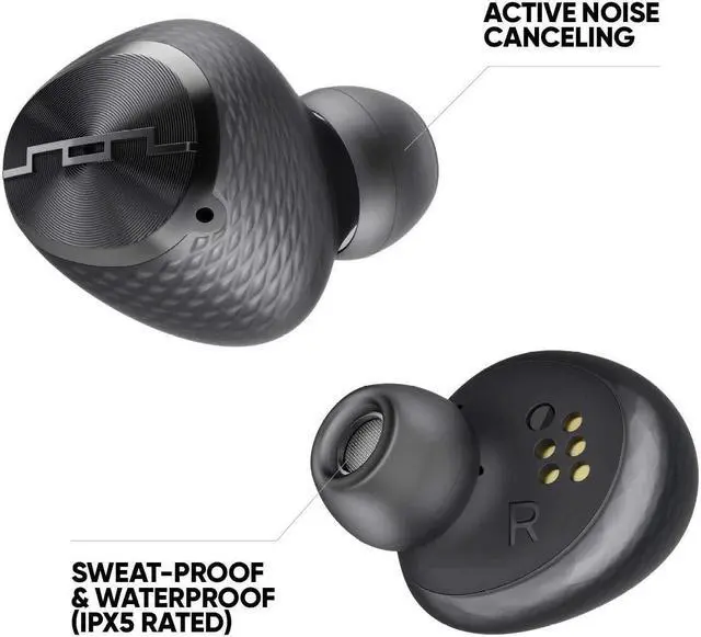 Alt view image 4 of 5 - SOL REPUBLIC Amps Air + Earbuds, Black