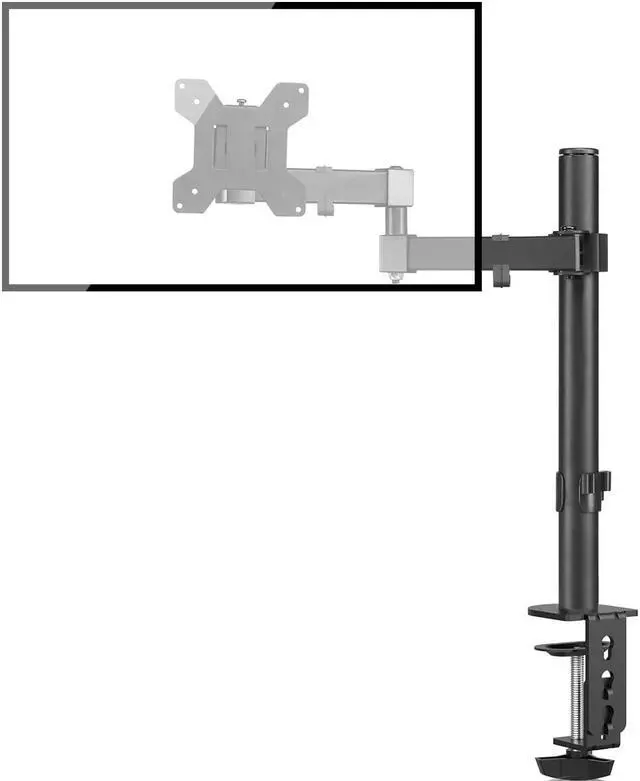 Main image of Bracwiser Monitor Mount Single Fully Adjustable Arm Fits One Screen 13-32 inch 22lbs for Monitor Computer Screen 13 15 17 19 20 22 23 24 26 27 30 32 inch VESA 75 100 (MD7421)