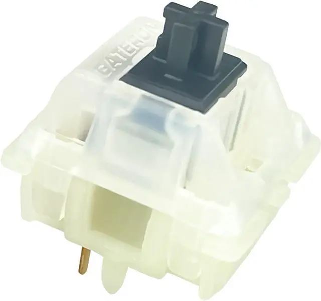 Alt view image 2 of 5 - kutethy Gateron Switches Milky Black Mechanical Keyboard Yellow 5pins for All MX Mechanical Keyboard(108 Pcs, Black)
