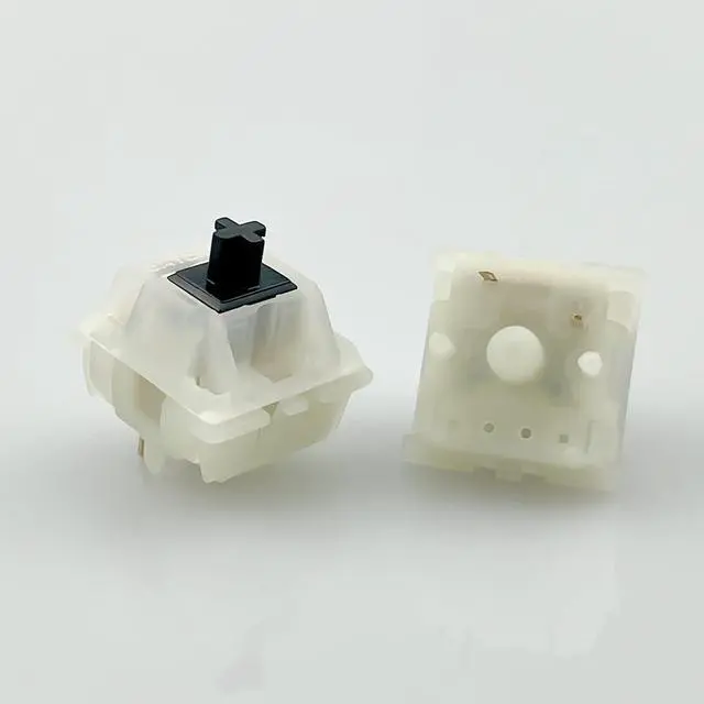 Alt view image 3 of 5 - kutethy Gateron Switches Milky Black Mechanical Keyboard Yellow 5pins for All MX Mechanical Keyboard(108 Pcs, Black)