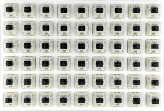 Alt view image 4 of 5 - kutethy Gateron Switches Milky Black Mechanical Keyboard Yellow 5pins for All MX Mechanical Keyboard(108 Pcs, Black)