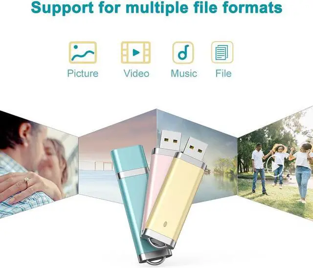 Alt view image 3 of 5 - KEXIN 10 Pack 8GB Flash Drive USB Drive Thumb Drive 8 GB USB Flash Drive Jump Drive 8G Flash Drives Photo Memory Stick Pen Drive Zip Drive Coloful