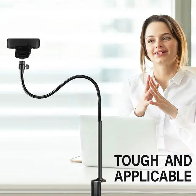 Alt view image 2 of 5 - 24-Inch Kiyo pro Webcam Stand, Adjustable Webcam Clamp Mount Holder Compatible with Razer kiyo, kiyo pro, kiyo X webcams - 1/4''-20 Interface (Max Loaded 0.5kg/1.1 lbs)