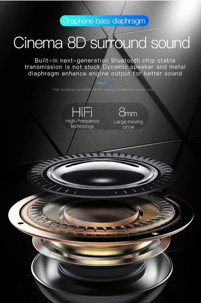 Alt view image 2 of 5 - Amazing 7 LED Bluetooth Headphones with 8Hours Playtime, Wireless Headsets Over Ear, Hi-Fi Stereo, Multi-Colored Breathing Led, Built-in Mic, Snug Fit Earphones for Game Video DJ (Grey Blue)