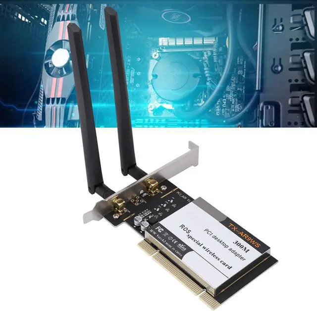 Alt view image 5 of 5 - ASHATA PCI Network Card, Card AR9220 300M PCI Desktop PC Dual-Band 2.4/5GHz Network Card,Desktop PC Network Card for XP,Windows 7, 8