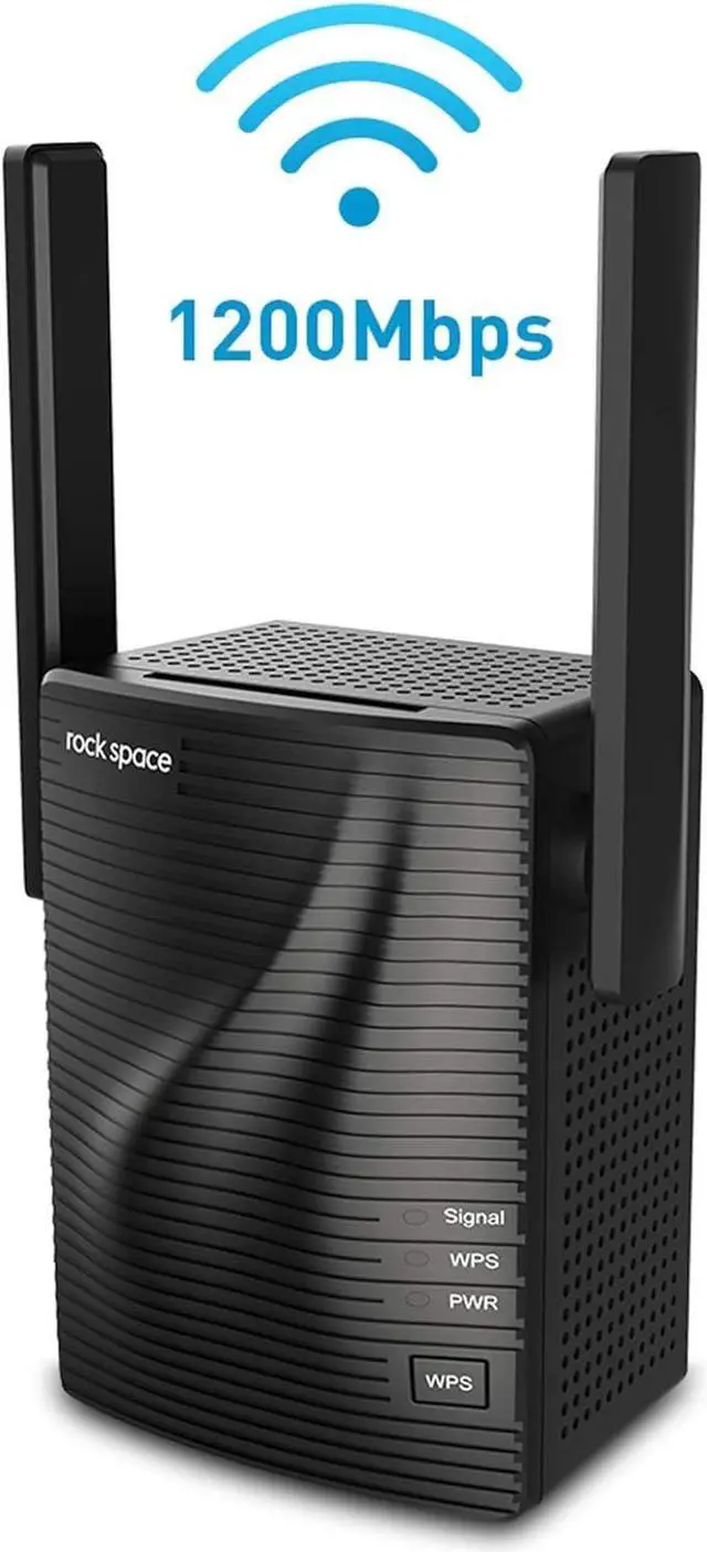 Main image of WiFi Extender- WiFi Range Extender Up to 1200Mbps, WiFi Signal Booster, 2.4 & 5GHz Dual Band WiFi Repeater with Access Ethernet Port, 360deg Full Coverage, Easy Set-Up. (1200Mbps)