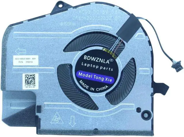 Alt view image 2 of 3 - BDWZNLA New Laptop GPU Cooling Fan for Dell Inspiron 7630 16-7630 040rpx 0wmxw4 FQ93 DFS5K22305283Z Fan DC5V 0.5A