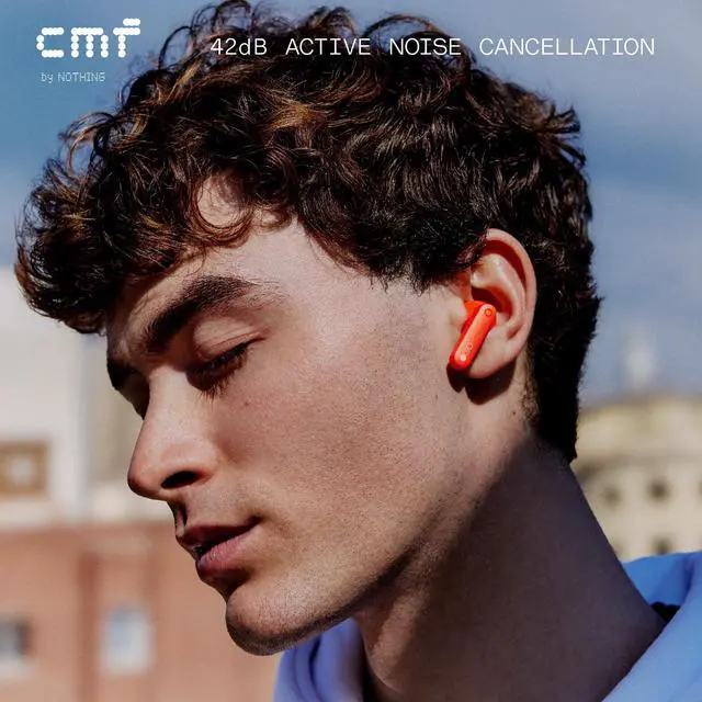 Alt view image 3 of 5 - CMF BY NOTHING Buds Wireless Earbuds, 42dB Noise Cancelling Earbuds, Dirac HD Audio, 35.5H Playtime, BT5.3, IP54 Waterproof, 4HD Mics Wireless Headphones for iPhone & Android (Sky Grey)