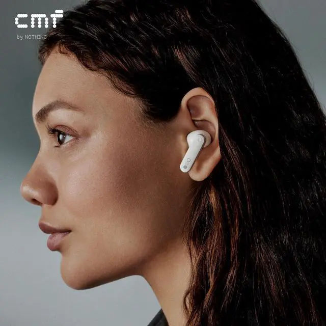 Alt view image 4 of 5 - CMF BY NOTHING Buds Wireless Earbuds, 42dB Noise Cancelling Earbuds, Dirac HD Audio, 35.5H Playtime, BT5.3, IP54 Waterproof, 4HD Mics Wireless Headphones for iPhone & Android (Sky Grey)