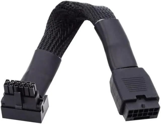 Main image of chenyang ATX3.0 PCI-E 5.0 12VHPWR Power Modular Cable Male to Female 90 Degree Down Angled Extension Cable