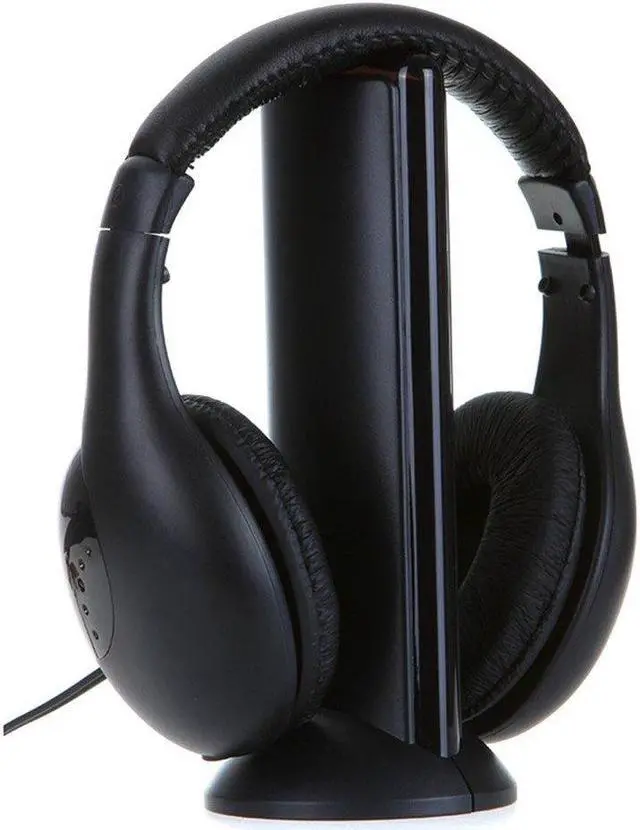 Alt view image 2 of 5 - SmartEra HiFi Wireless RF Headphones for FM Radio,Monitor,MP3,PC,TV,Audio Mobile Phones