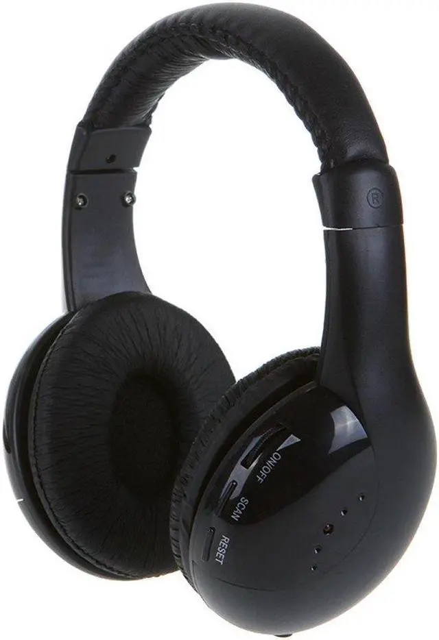 Alt view image 3 of 5 - SmartEra HiFi Wireless RF Headphones for FM Radio,Monitor,MP3,PC,TV,Audio Mobile Phones