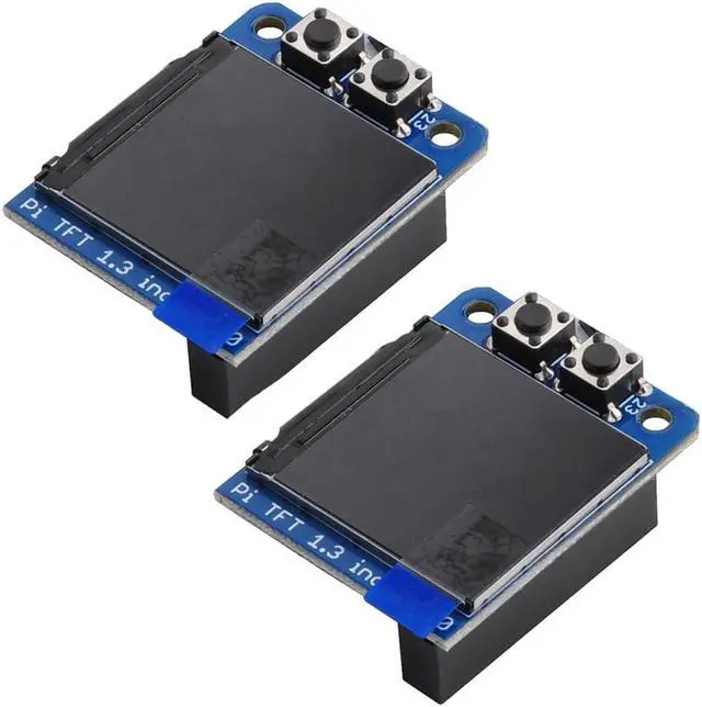 Main image of Mini PiTFT 1.3" LCD Display 240x240 TFT Add-on for Raspberry Pi 3.3V SPI ST7789 3.3V SPI ST7789 Full Color(Pack of 2PCS)