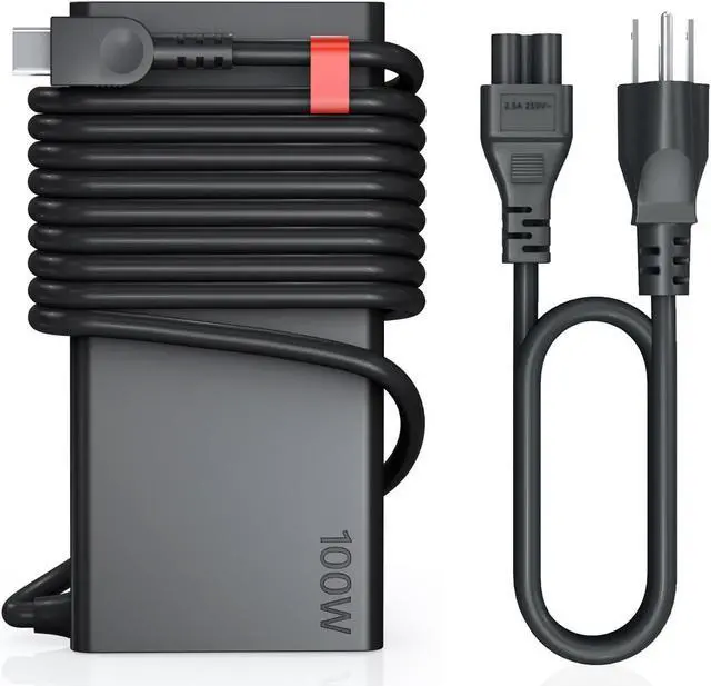 Main image of 100W USB C Charger for Lenovo Yoga 9i Yoga Pro 7 Yoga Slim 6i 7 Pro, Thinkpad 14+/16+/14P/S2, Ideapad Slim 5/Ideapad 13'' ADL100YLC3A Lenovo Laptop Charger USB C