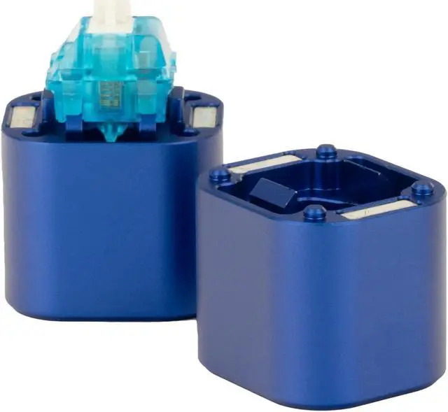 Main image of THE KEY DOT CO TheKey.Company Modern Aluminum Keyboard Switch Opener for Standard MX and Box Style Switches Mechanical Keyboard (Blue) Designed by BlindAssassin111