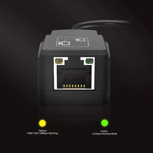 Alt view image 4 of 5 - DriverGenius USB to 2.5G Ethernet Adapter, USB 3.0 Type A to 2.5 Gigabit RJ45 Network LAN Adapter - Compatible for Windows 11, macOS 14 Sonoma(CUG025)