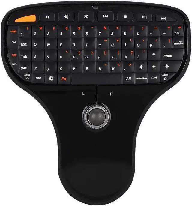 Main image of FOSA Mini USB QWERTY Keyboard 2 in 1 Trackball Multimedia Ultra Light Design for TV Computer for 2000, XP, Vista and for 7