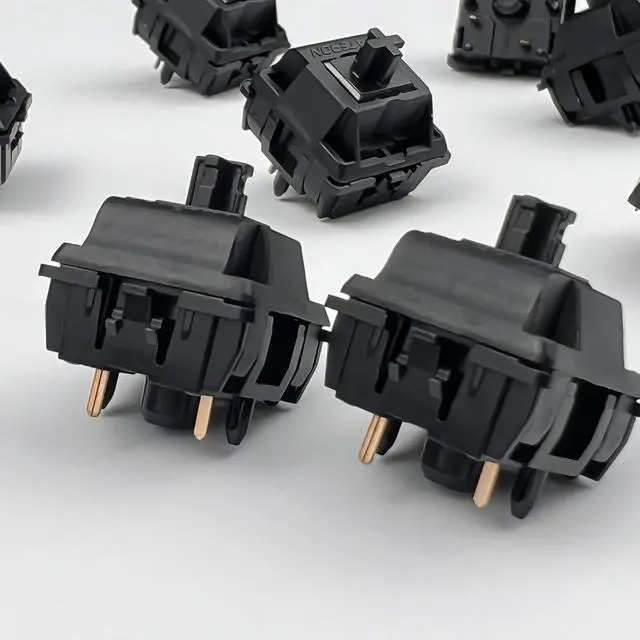 Alt view image 4 of 5 - GATERON Oil King V2 Pre-lubed Keyboard Switches, 5-Pin 55gf Black Linear Switches Compatible for MX Mechanical Keyboard DIY(72PCS)