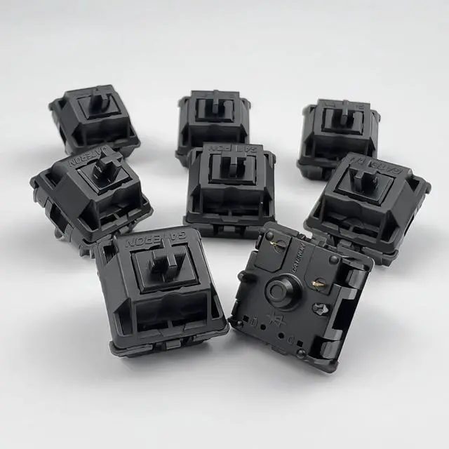 Alt view image 3 of 5 - GATERON Oil King V2 Pre-lubed Keyboard Switches, 5-Pin 55gf Black Linear Switches Compatible for MX Mechanical Keyboard DIY(72PCS)