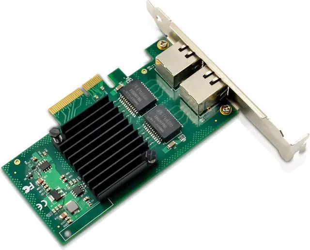 Alt view image 3 of 5 - XWYWX 1Gb PCIe X4 NIC Converged Network Interface Card 2*RJ45 Ports for Intel I350AM2 10/100/1000Mbps PCI-E Ethernet LAN Network Adapter Compare to I350-T2 for Win/Linux/FreeBSD/VMware/Unix-X2R1143-11