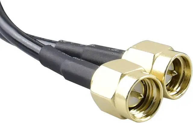 Alt view image 2 of 5 - YOTENKO 2X2 MIMO 3G/4G/LTE/5G Universal Wide Band Antenna 12dBi Dual SMA Male Connectors Cable(2M/6.56FT) Weak Magnetic Base 700-5900MHz Omni-Directional Paddle Antenna