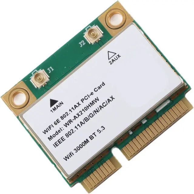 Alt view image 4 of 5 - AX210HMW WiFi Card,5374M Wi-Fi 6E Wireless Module Expand to 6GHz MU-MIMO Tri-Band Internal Network Card with Bluetooth 5.2,Mini PCIE Wireless Network Card for Laptop