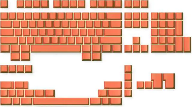 Main image of Ranked Blank Premium Keycap Set | 1.4 mm Thick PBT | Cherry Profile for Mechanical Keyboard (Coral, 139 Keys)