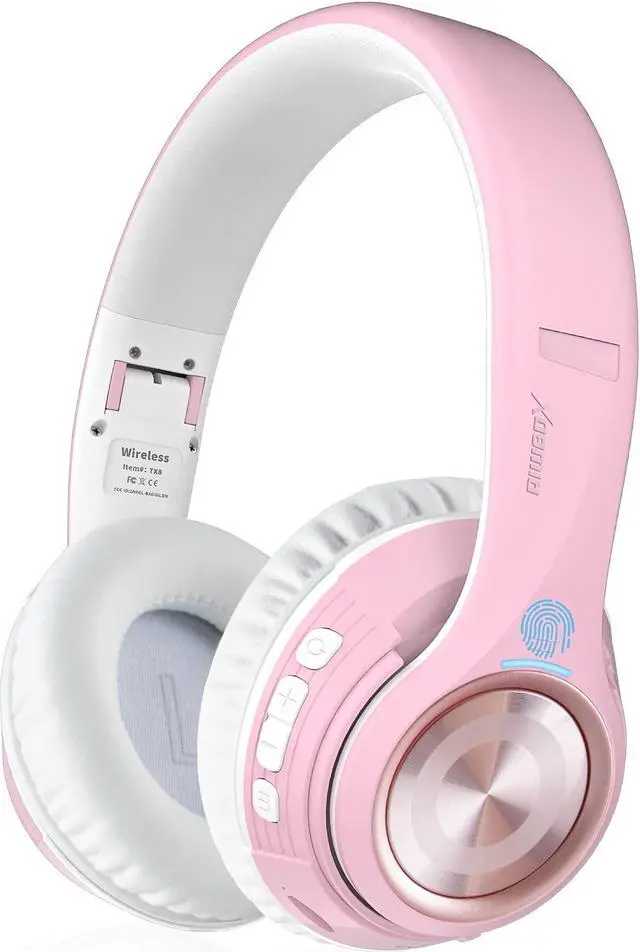 Main image of Riwbox TX8 Bluetooth Headphones, Over Ear Headphones, HiFi Stereo, with Touch Control and mic, Soft Earmuffs/Foldable/SD/TF, 40H Playtime, for Travel/TV/Music/OFC/Gym/Game