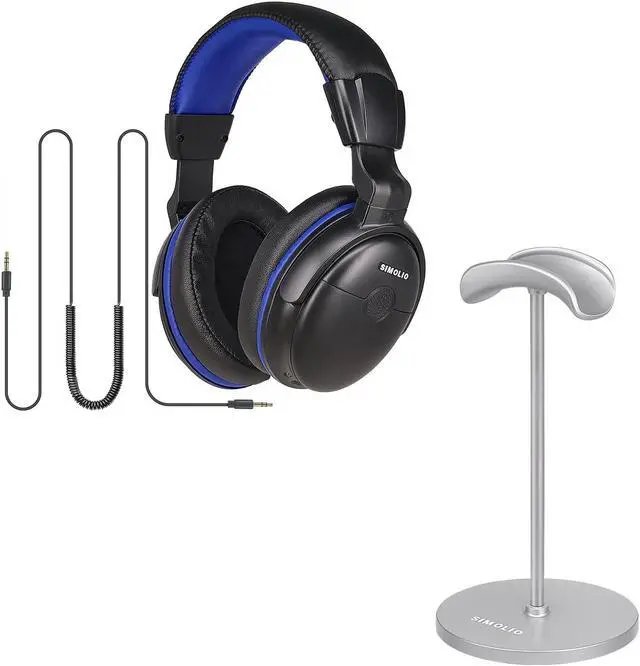 Simolio Best Headphones With Long Cord Hearing Best Tv Headset
